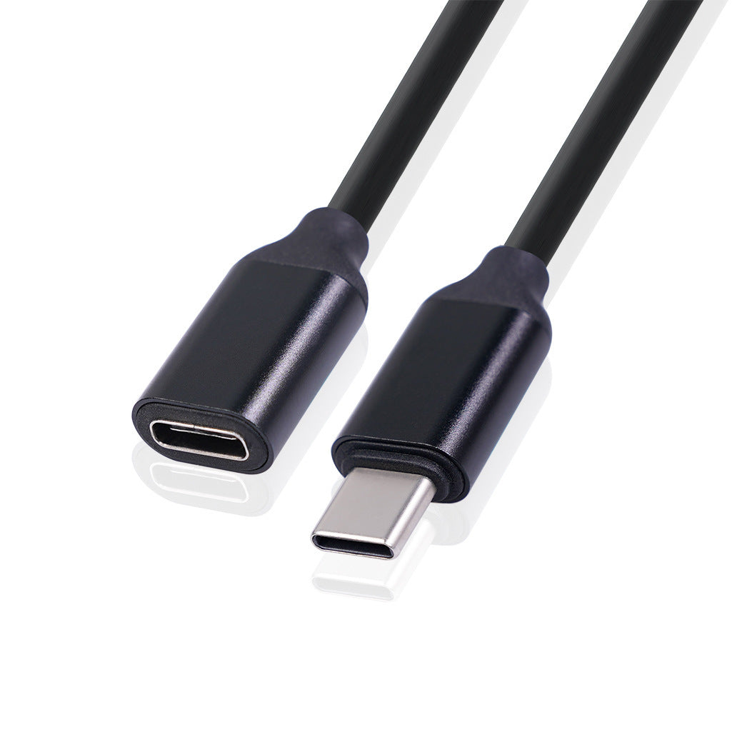 Male To Female Extension Cable Black Power Aluminum Alloy Shell Male To Female Extension Cable Black Power Aluminum Alloy Shell